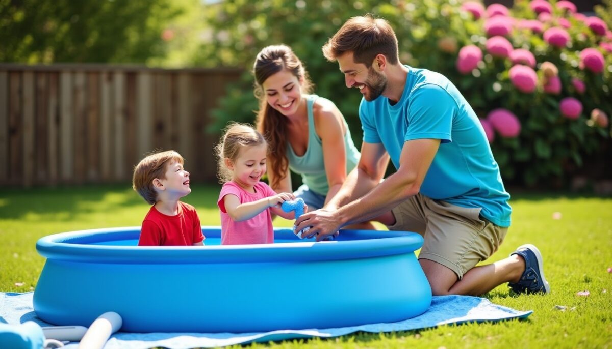 Guide complet et illustré pour le montage de votre piscine Intex rectangulaire 4×2 – mode d’emploi PDF détaillé
